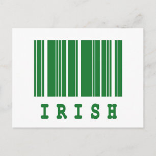 Ierse barcode ontwerp briefkaart
