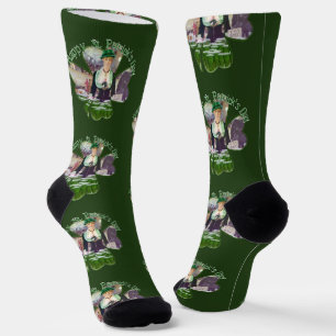 Ierse barmeisje St. Patrick's Day Sokken