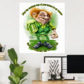Ierse begroeting voor Saint Patricks Day. Poster (Thuiskantoor)