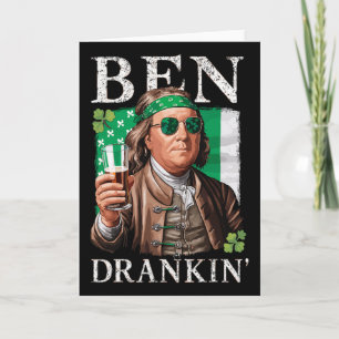 Ierse Ben Drankin Bier - St Pattys Mannen En Vrouw Kaart