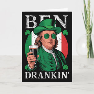 Ierse Ben Drankin Bier - St Pattys Mannen en Vrouw Kaart