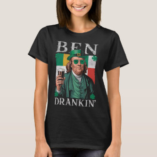 Ierse Ben Drankin Bier - St Pattys Mannen en Vrouw T-shirt
