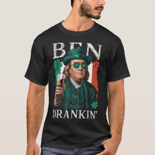 Ierse Ben Drankin Bier - St Pattys Mannen en Vrouw T-shirt