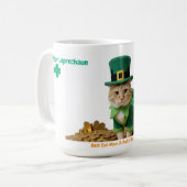 Ierse Beste Kat Moeder in de Wereld Koffiemok (Voorkant links)