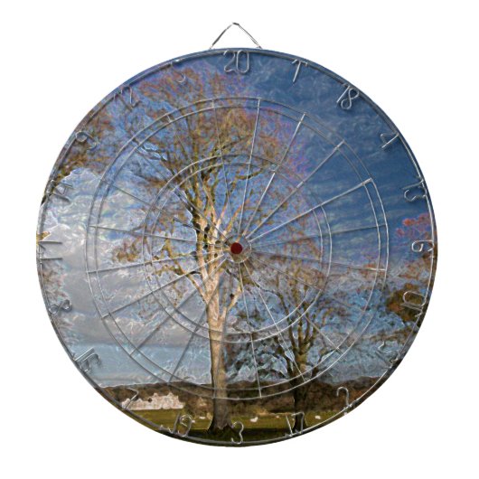 Ierse Beukenbomen Dartbord (Voorkant)