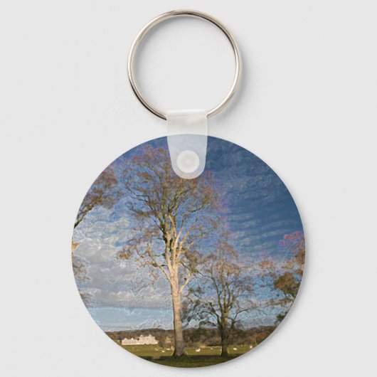Ierse Beukenbomen Sleutelhanger (Voorkant)