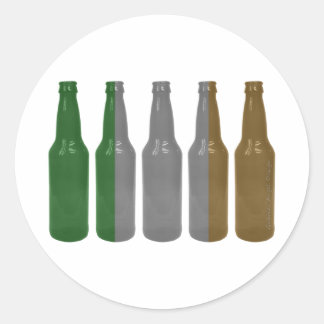 Ierse bierflessen ronde sticker