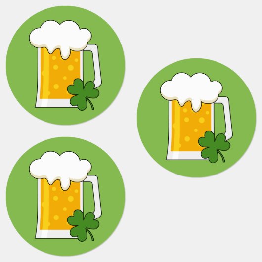 Ierse Bierpul met Klavertje Vier Labels (Groep)