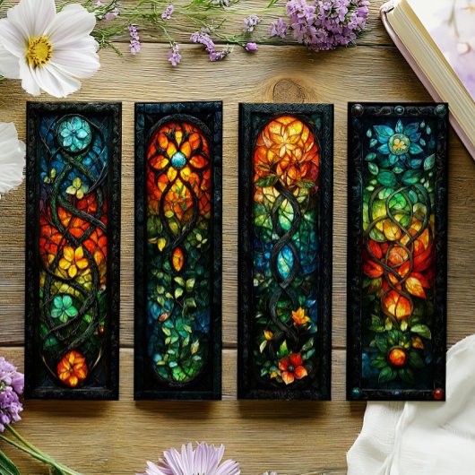 ierse Bladwijzer, keltisch Glas in lood Bladwijzer