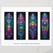 ierse Bladwijzer, keltisch Glas in lood Bladwijzer (Voorkant)