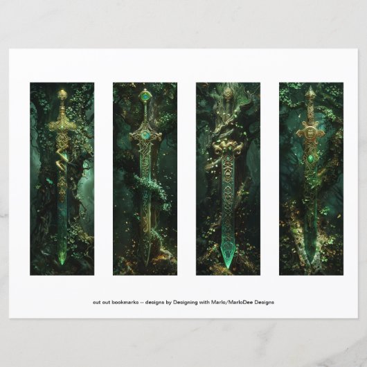 Ierse Bladwijzer, Keltische Zwaarden Bladwijzer s1 (Achterkant)