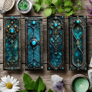 Ierse Bladwijzer, Turqoise Silver Keltische Bladwi