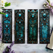 Ierse Bladwijzer, Turqoise Silver Keltische Bladwi