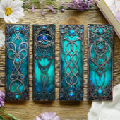 Ierse Bladwijzer, Turqoise Silver Keltische Bladwi