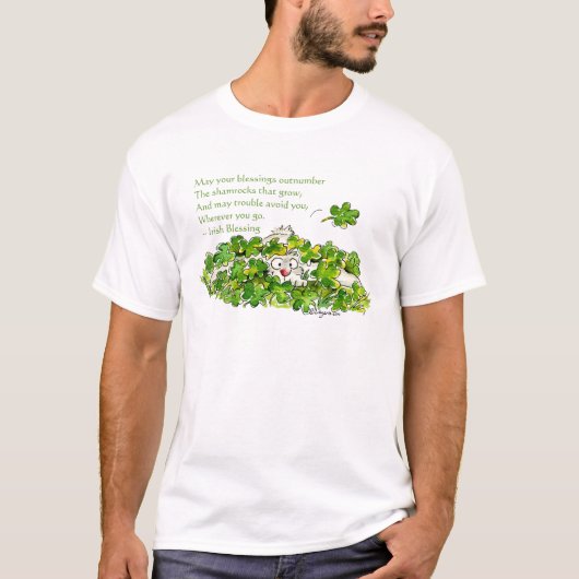 Ierse "Blessing Cute St. Patricks Day T"-Shirten T-shirt (Voorkant)