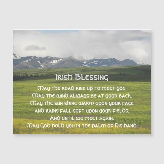 Ierse Blessing Green Valley Landschap (Voorkant)