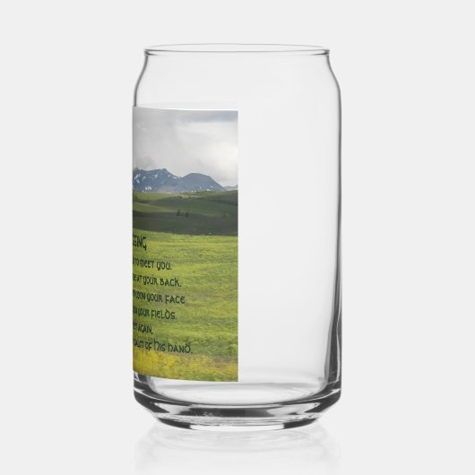 Ierse Blessing Green Valley Landschap Blikvorm Glas (Links)