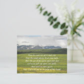 Ierse Blessing Green Valley Landschap Briefkaart (Staand voorkant)