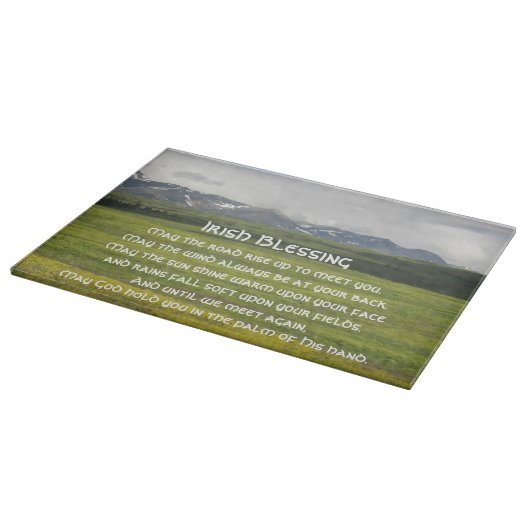 Ierse Blessing Green Valley Landschap Snijplank (Hoek)