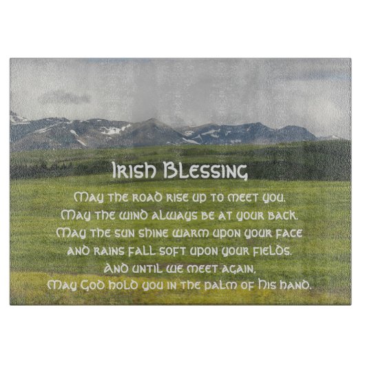 Ierse Blessing Green Valley Landschap Snijplank (Voorkant)