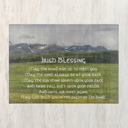 Ierse Blessing Green Valley Landschap Snijplank