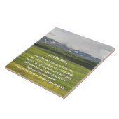 Ierse Blessing Green Valley Landschap Tegeltje (Zijkant)