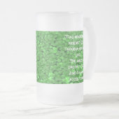 Ierse "Blessing Mok" - Moslimburen respecteren Matglas Bierpul (Voorkant rechts)