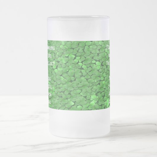 Ierse "Blessing Mok" - Moslimburen respecteren Matglas Bierpul (Center)