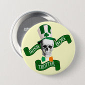 Ierse bogtrotter St Patrick's day Ronde Button 7,6 Cm (Voorkant /achterkant)