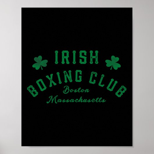 Ierse boksclub - Boston Machusetts 2 Poster (Voorkant)