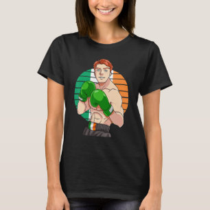 Ierse Boksen Trots Ierland Vlag Vintage Gember Doo T-shirt