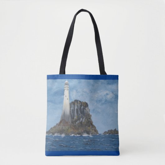 Ierse boodschappentas, Fastnet-vuurtoren, Cork Ier Tote Bag (Voorkant)