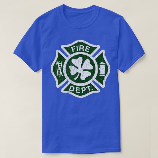 Ierse brandweer Sint Patricks Day Firefight T-shirt (Design voorkant)
