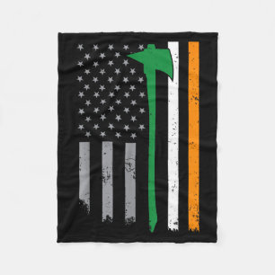 Ierse brandweerlieden Amerikaanse vlag Cool St. Pa Fleece Deken