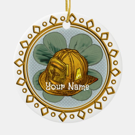 Ierse brandweerman ornament (Voorkant)