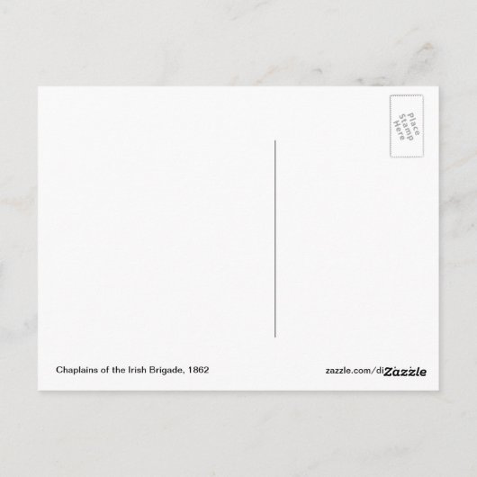 Ierse brigade kapelanen briefkaart (Achterkant)