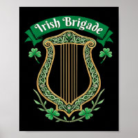 Ierse Brigade Keltische Harp Heritage