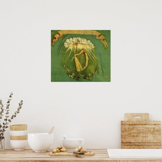 Ierse brigade vlag poster (Keuken)