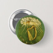 Ierse brigade vlag ronde button 5,7 cm (Voorkant /achterkant)