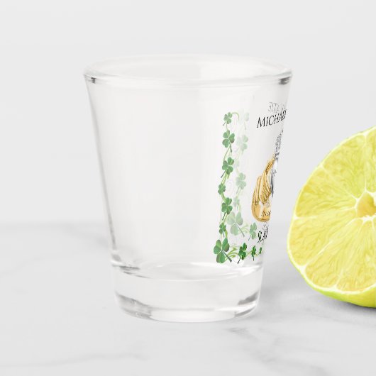 Ierse bruiloft Claddagh Ring Shot Glas (Links)