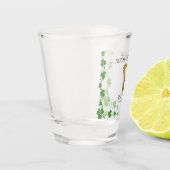 Ierse bruiloft Harp & Shamrock Shot Glas (Links)