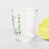 Ierse bruiloft Harp & Shamrock Shot Glas (Rechts)