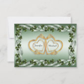 Ierse bruiloft receptie kaart (Achterkant)