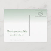 Ierse bruiloft thema Cliffs of Mother Save the Dat Aankondigingskaart (Achterkant)