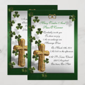 Ierse bruiloft uitnodiging (Voorkant / Achterkant)