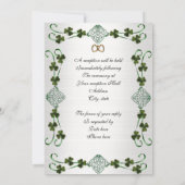 Ierse bruiloft Uitnodiging Eenheid knoop (Achterkant)