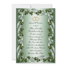 Ierse bruiloft Uitnodigingen elegant