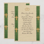 Ierse bruiloft Uitnodigingselegant Kaart (Voorkant / Achterkant)