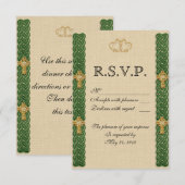 Ierse bruiloft Uitnodigingselegant Kaart (Voorkant / Achterkant)