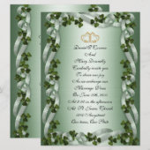 Ierse bruiloft Uitnodigingselegant Kaart (Voorkant / Achterkant)
